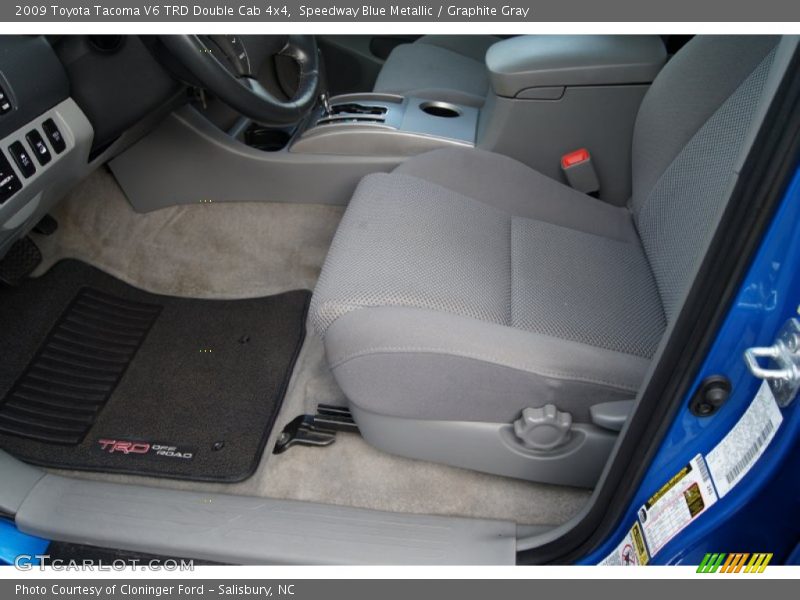 Speedway Blue Metallic / Graphite Gray 2009 Toyota Tacoma V6 TRD Double Cab 4x4