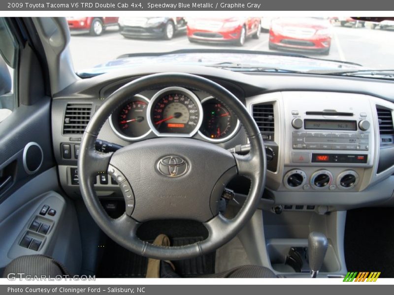 Speedway Blue Metallic / Graphite Gray 2009 Toyota Tacoma V6 TRD Double Cab 4x4