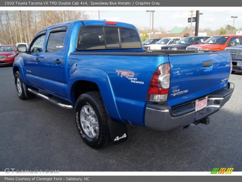 Speedway Blue Metallic / Graphite Gray 2009 Toyota Tacoma V6 TRD Double Cab 4x4