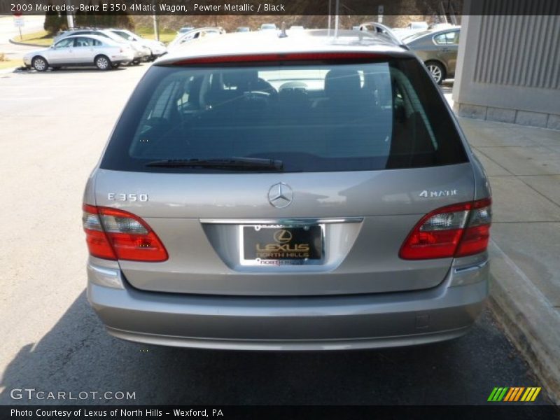 Pewter Metallic / Black 2009 Mercedes-Benz E 350 4Matic Wagon