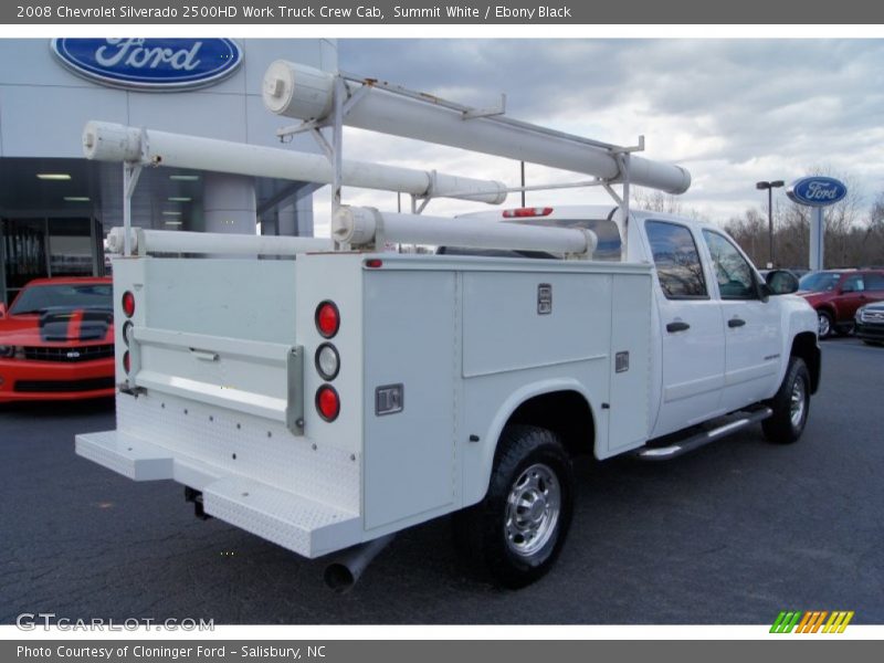 Summit White / Ebony Black 2008 Chevrolet Silverado 2500HD Work Truck Crew Cab