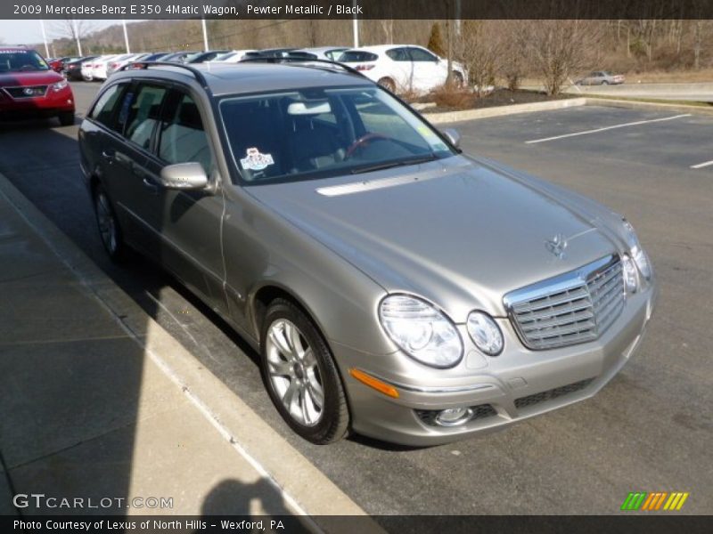 Pewter Metallic / Black 2009 Mercedes-Benz E 350 4Matic Wagon