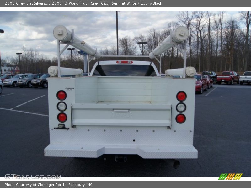 Summit White / Ebony Black 2008 Chevrolet Silverado 2500HD Work Truck Crew Cab