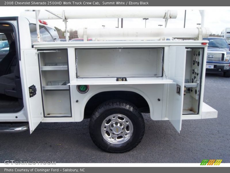 Summit White / Ebony Black 2008 Chevrolet Silverado 2500HD Work Truck Crew Cab