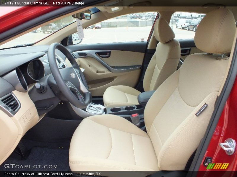 Red Allure / Beige 2012 Hyundai Elantra GLS