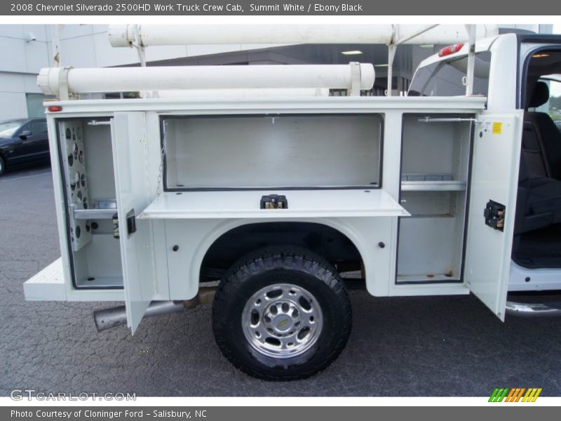 Summit White / Ebony Black 2008 Chevrolet Silverado 2500HD Work Truck Crew Cab