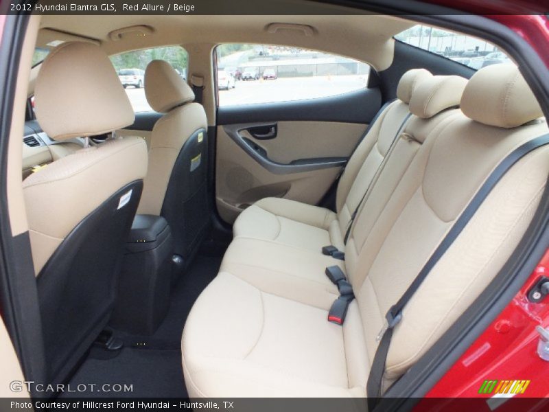 Red Allure / Beige 2012 Hyundai Elantra GLS