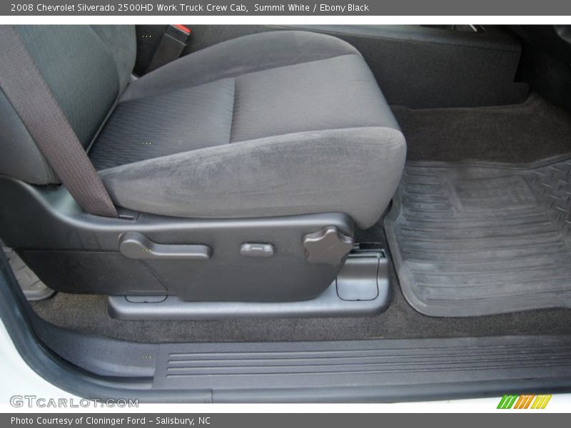 Summit White / Ebony Black 2008 Chevrolet Silverado 2500HD Work Truck Crew Cab
