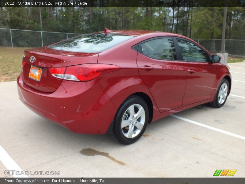 Red Allure / Beige 2012 Hyundai Elantra GLS