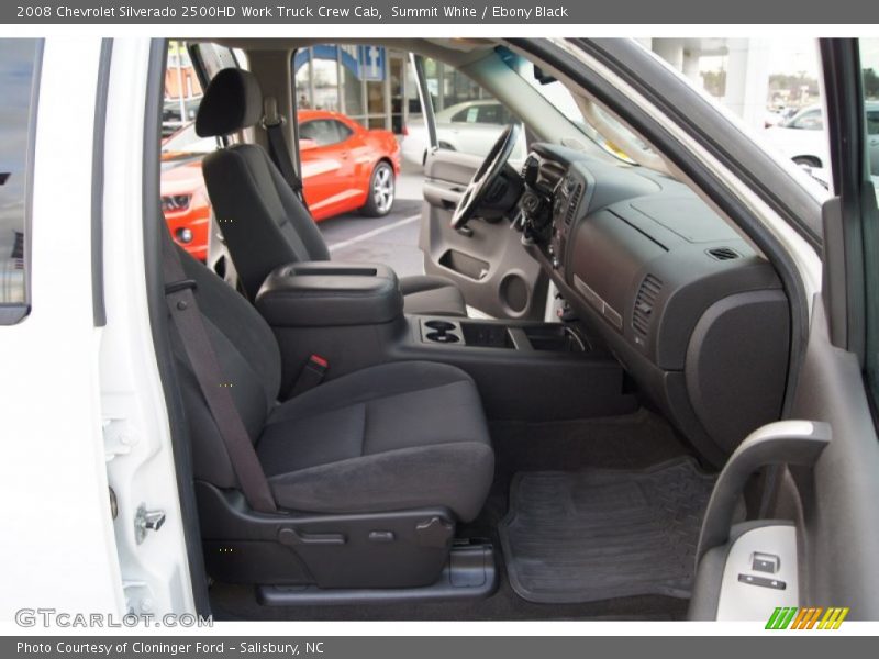 Summit White / Ebony Black 2008 Chevrolet Silverado 2500HD Work Truck Crew Cab