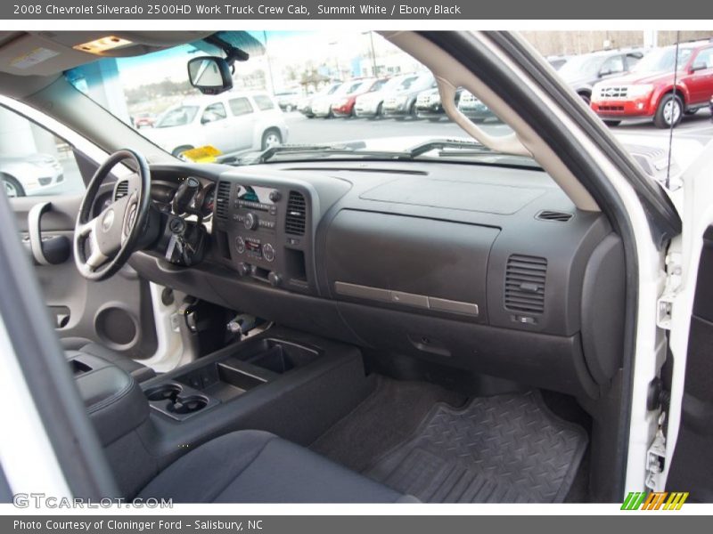 Summit White / Ebony Black 2008 Chevrolet Silverado 2500HD Work Truck Crew Cab