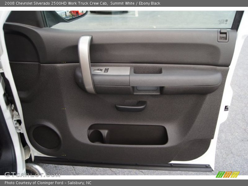 Summit White / Ebony Black 2008 Chevrolet Silverado 2500HD Work Truck Crew Cab