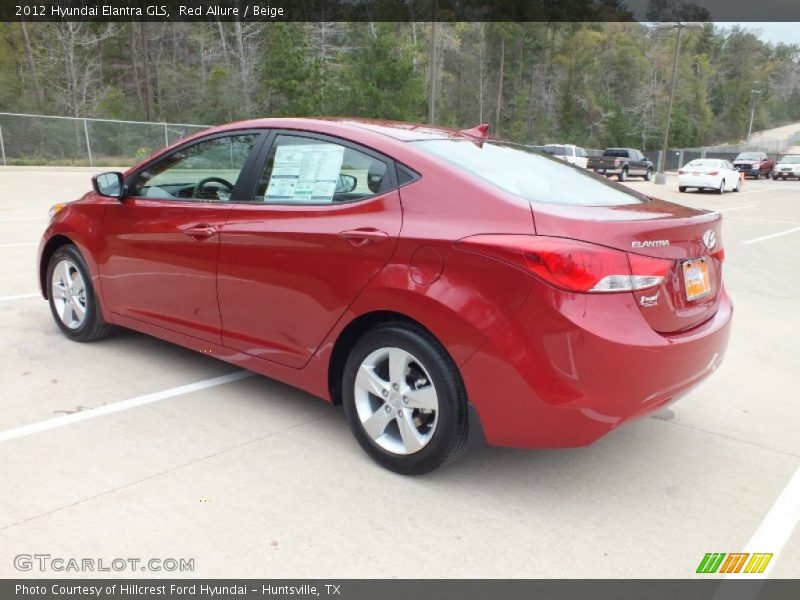 Red Allure / Beige 2012 Hyundai Elantra GLS