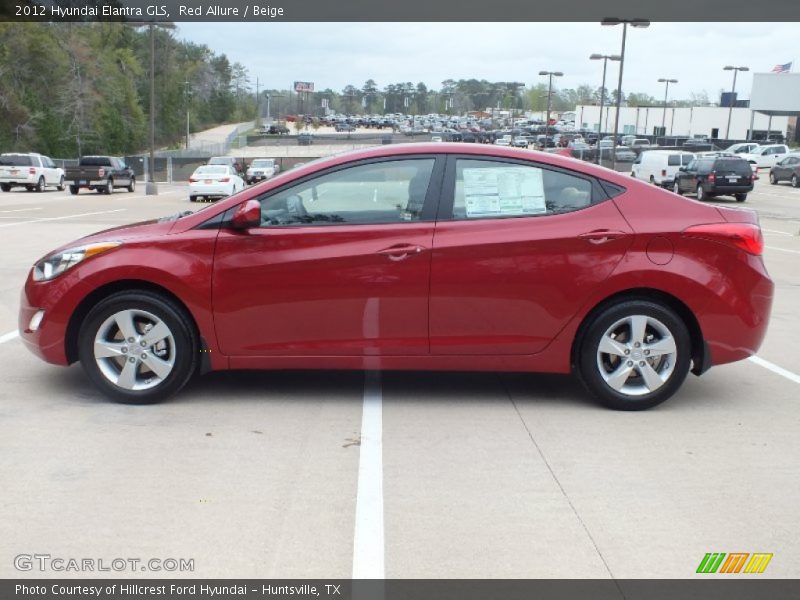 Red Allure / Beige 2012 Hyundai Elantra GLS