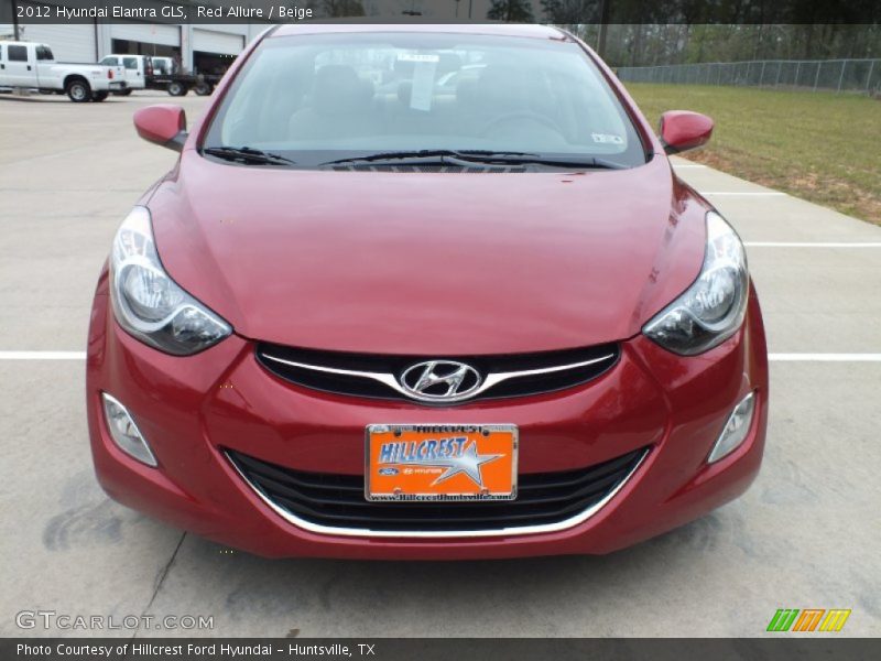 Red Allure / Beige 2012 Hyundai Elantra GLS