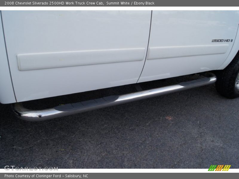 Summit White / Ebony Black 2008 Chevrolet Silverado 2500HD Work Truck Crew Cab