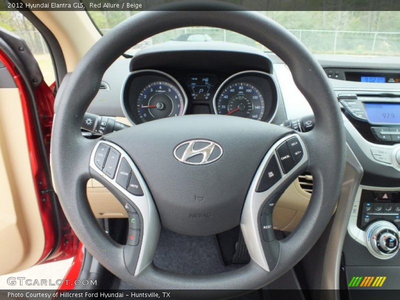 Red Allure / Beige 2012 Hyundai Elantra GLS