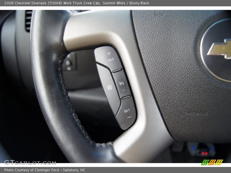 Summit White / Ebony Black 2008 Chevrolet Silverado 2500HD Work Truck Crew Cab