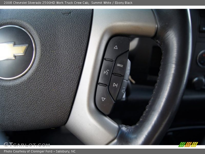 Summit White / Ebony Black 2008 Chevrolet Silverado 2500HD Work Truck Crew Cab