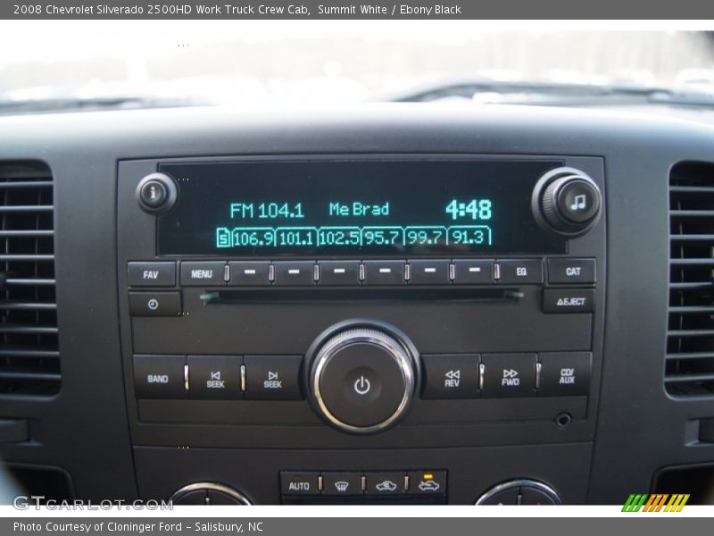 Summit White / Ebony Black 2008 Chevrolet Silverado 2500HD Work Truck Crew Cab