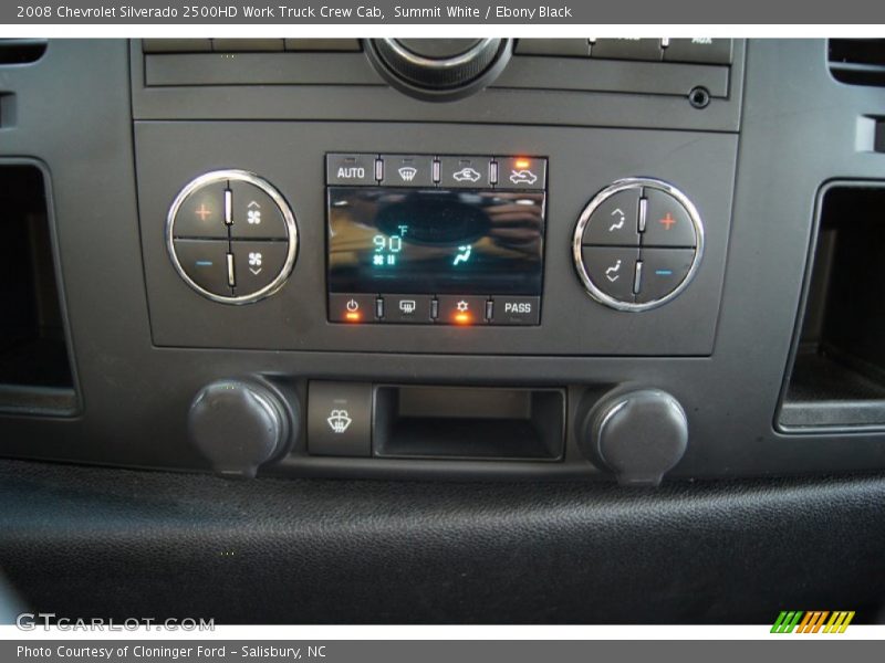 Summit White / Ebony Black 2008 Chevrolet Silverado 2500HD Work Truck Crew Cab