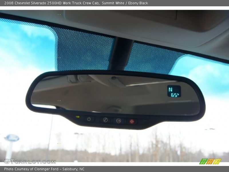 Summit White / Ebony Black 2008 Chevrolet Silverado 2500HD Work Truck Crew Cab