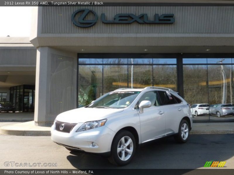 Tungsten Silver Metallic / Black 2012 Lexus RX 350 AWD