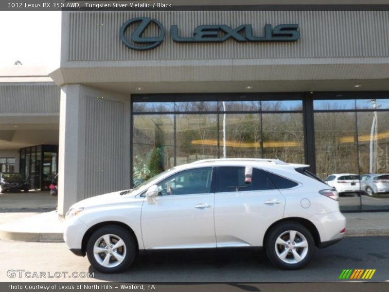 Tungsten Silver Metallic / Black 2012 Lexus RX 350 AWD