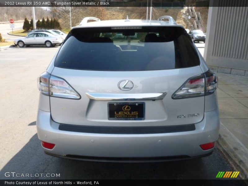 Tungsten Silver Metallic / Black 2012 Lexus RX 350 AWD