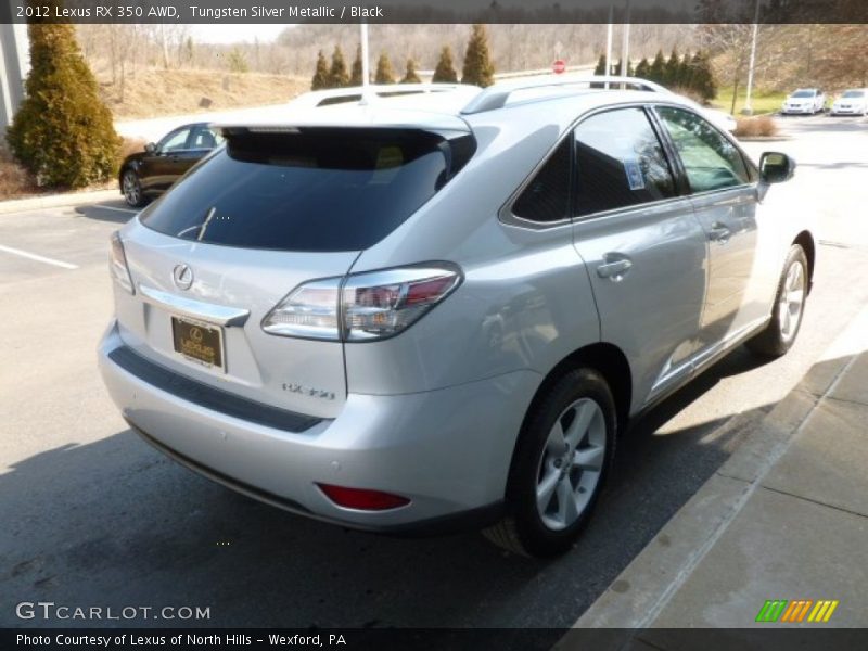 Tungsten Silver Metallic / Black 2012 Lexus RX 350 AWD
