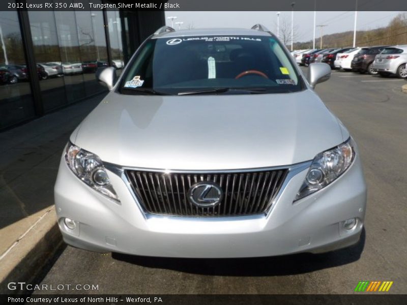 Tungsten Silver Metallic / Black 2012 Lexus RX 350 AWD