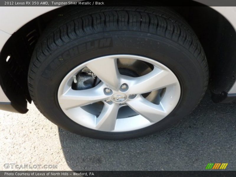 Tungsten Silver Metallic / Black 2012 Lexus RX 350 AWD
