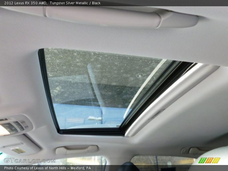 Tungsten Silver Metallic / Black 2012 Lexus RX 350 AWD