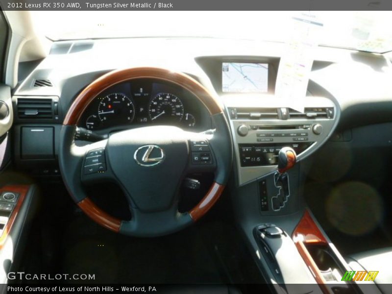 Tungsten Silver Metallic / Black 2012 Lexus RX 350 AWD