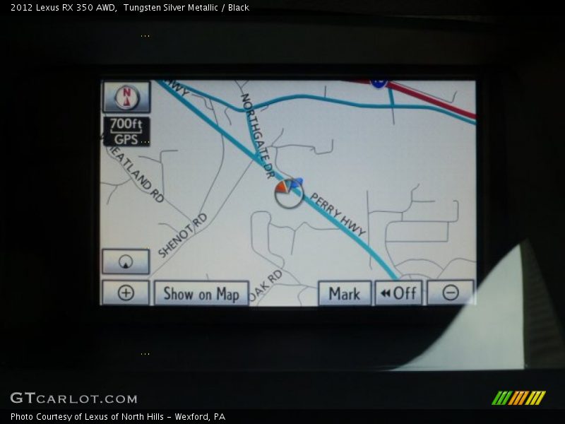 Tungsten Silver Metallic / Black 2012 Lexus RX 350 AWD