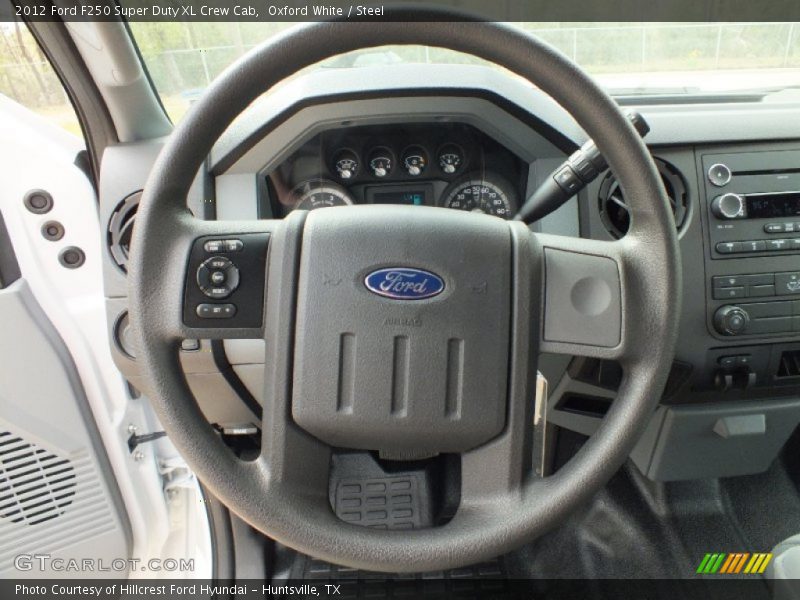 Oxford White / Steel 2012 Ford F250 Super Duty XL Crew Cab