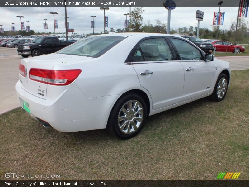 White Platinum Metallic Tri-Coat / Light Camel 2012 Lincoln MKZ Hybrid