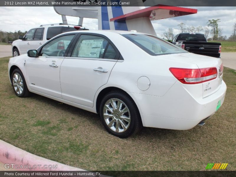 White Platinum Metallic Tri-Coat / Light Camel 2012 Lincoln MKZ Hybrid