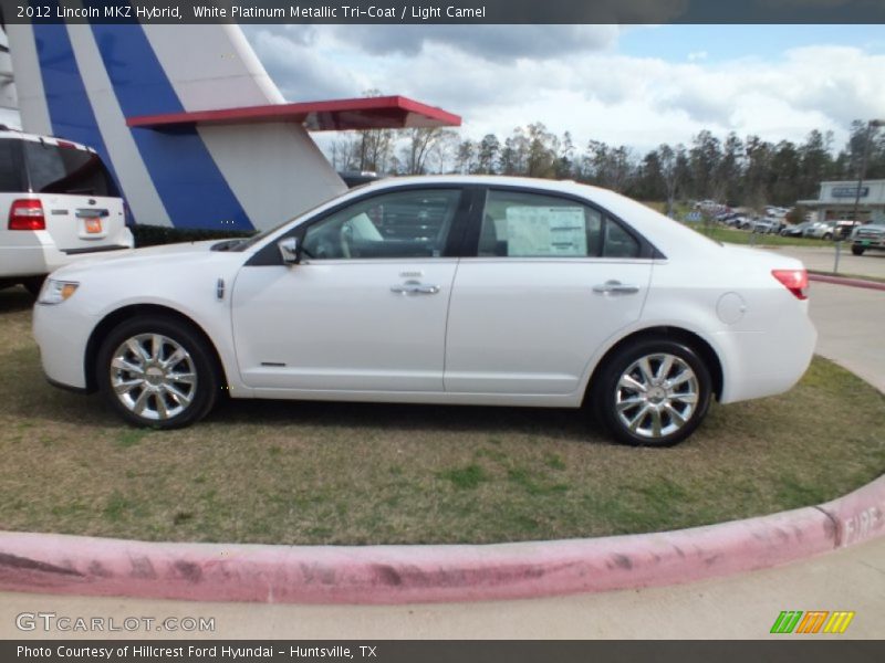 White Platinum Metallic Tri-Coat / Light Camel 2012 Lincoln MKZ Hybrid