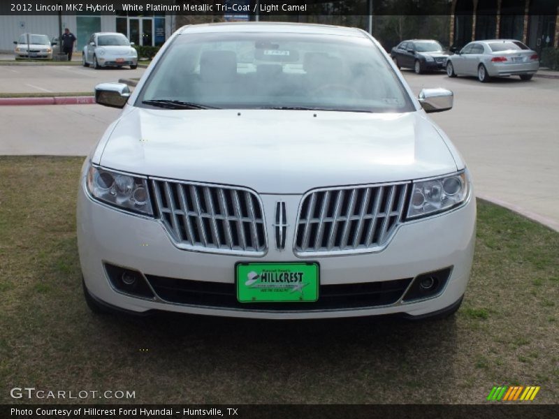 White Platinum Metallic Tri-Coat / Light Camel 2012 Lincoln MKZ Hybrid