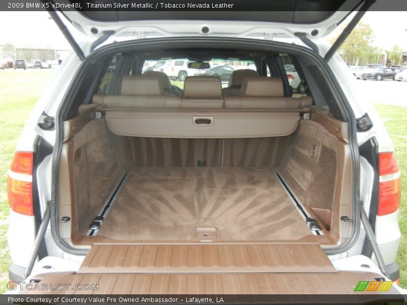 Titanium Silver Metallic / Tobacco Nevada Leather 2009 BMW X5 xDrive48i