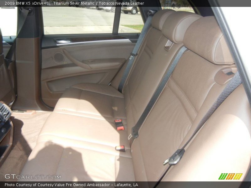Titanium Silver Metallic / Tobacco Nevada Leather 2009 BMW X5 xDrive48i
