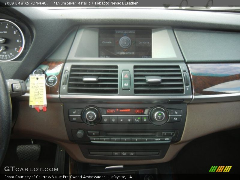 Titanium Silver Metallic / Tobacco Nevada Leather 2009 BMW X5 xDrive48i