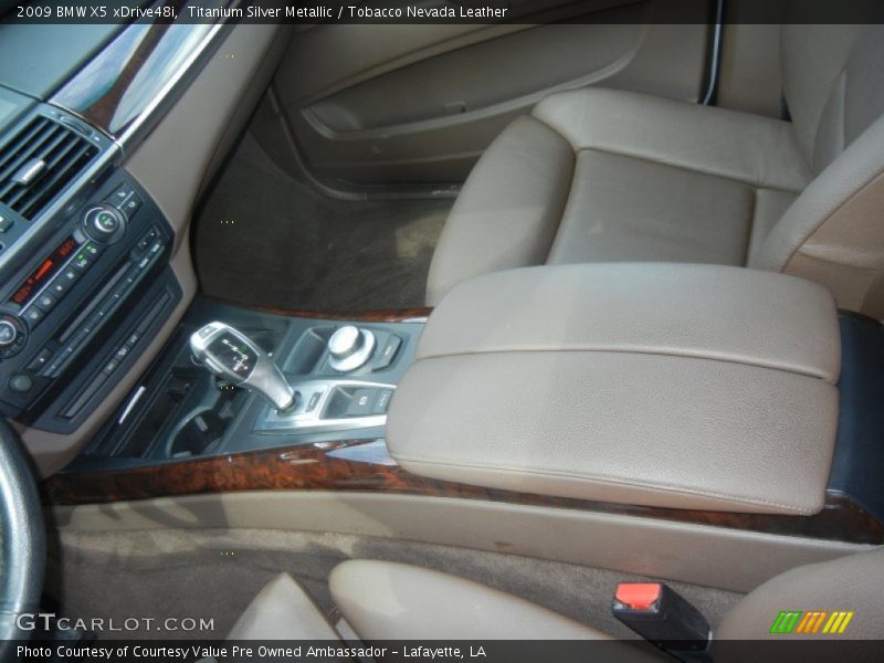 Titanium Silver Metallic / Tobacco Nevada Leather 2009 BMW X5 xDrive48i