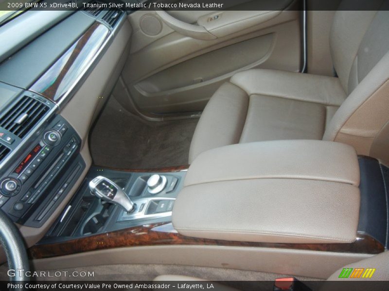 Titanium Silver Metallic / Tobacco Nevada Leather 2009 BMW X5 xDrive48i