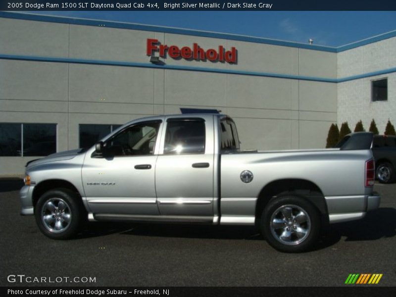 Bright Silver Metallic / Dark Slate Gray 2005 Dodge Ram 1500 SLT Daytona Quad Cab 4x4