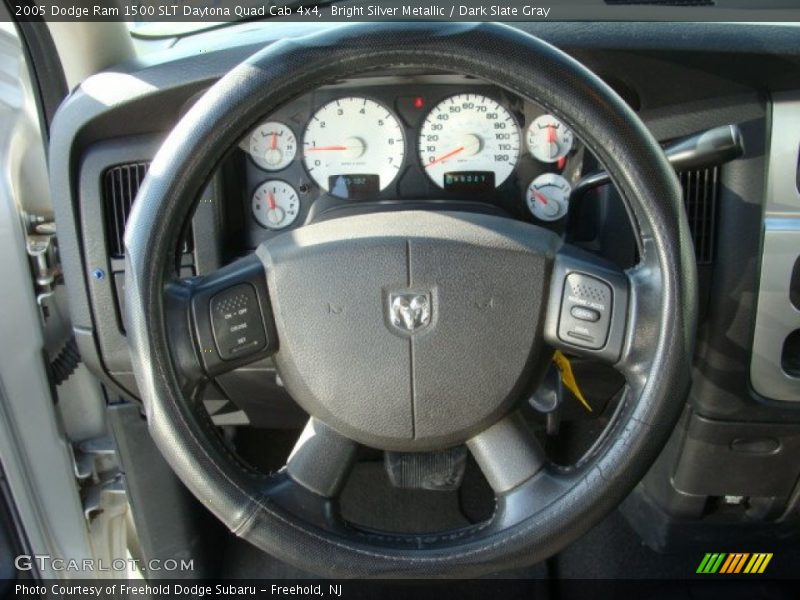 Bright Silver Metallic / Dark Slate Gray 2005 Dodge Ram 1500 SLT Daytona Quad Cab 4x4