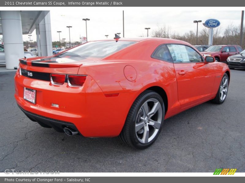 Inferno Orange Metallic / Black 2011 Chevrolet Camaro SS Coupe