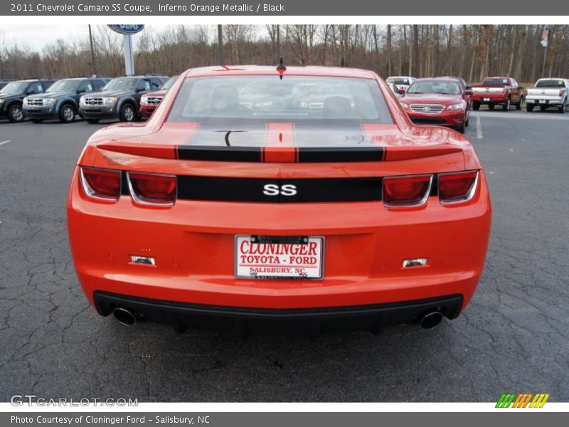 Inferno Orange Metallic / Black 2011 Chevrolet Camaro SS Coupe