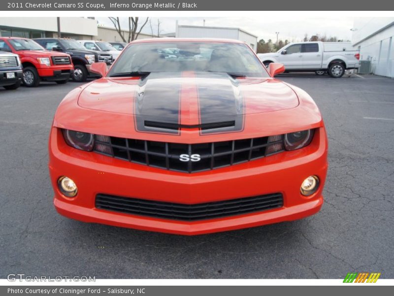 Inferno Orange Metallic / Black 2011 Chevrolet Camaro SS Coupe